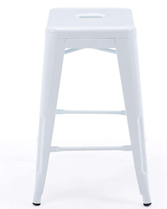 Metal Stackable Bar Stools-Black,White or Red