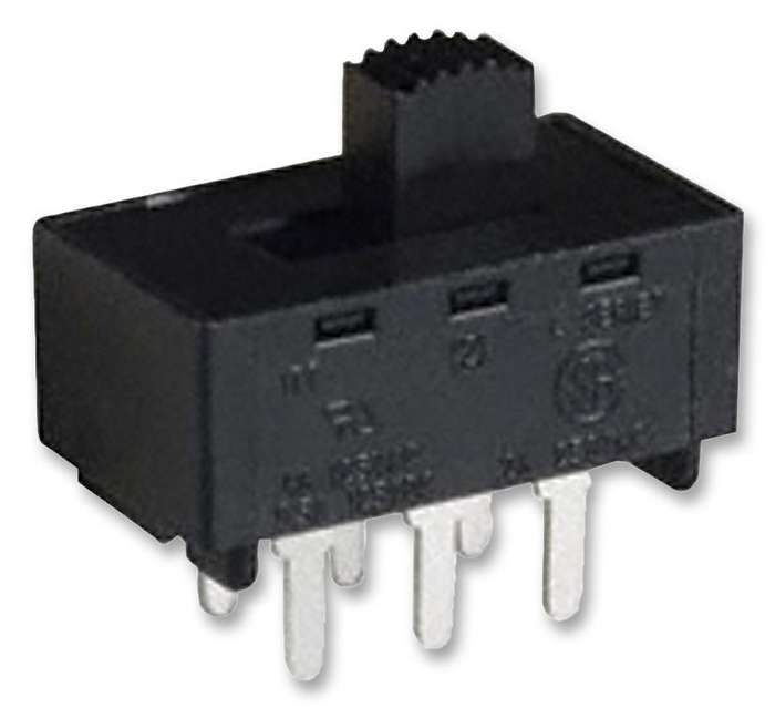 C&K COMPONENTS (L202011MS02Q) Slide Switch, DPDT, On-Off, Through Hole