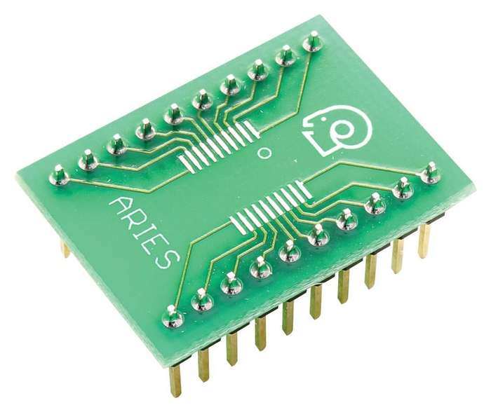 Aries (LCQT-SSOP20) IC Adapter - 20-SSOP to 20-DIP