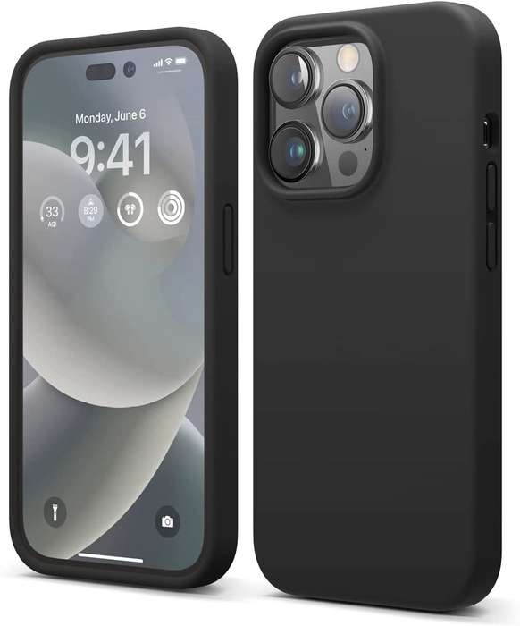 Slim fit Case Cover For Iphone 15/15Pro/15pro Max. Black