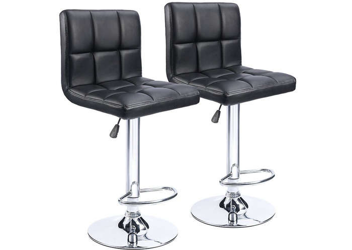 Faux Leather Kitchen/ Bar Stool Chair- Set of 2