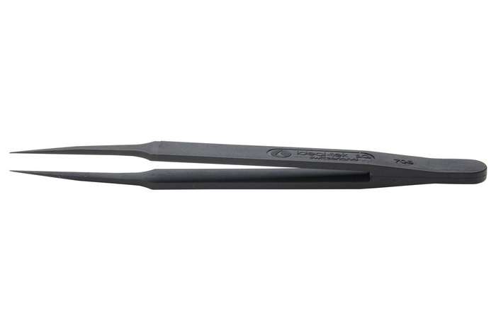 Ideal-Tek (705.CF) Tweezer, ESD, Straight, Pointed, PA66, 115 mm