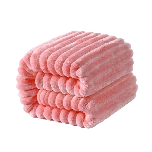Cozzy Fleece Quality Cover Throw Blanket - Pink
