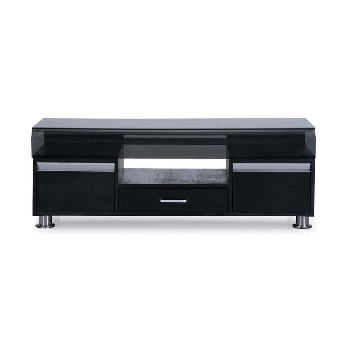 Coffee Tables -Tempered Glass Top -Wooden Base - Black Colour