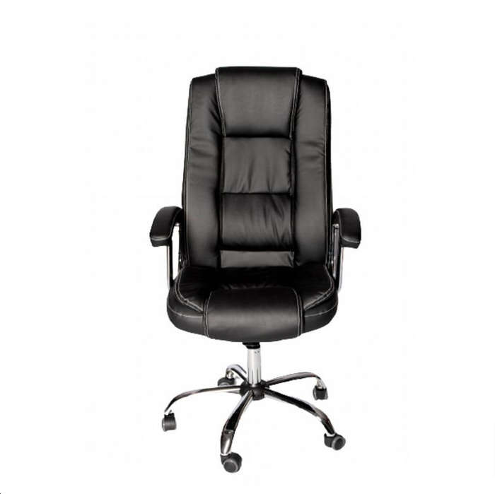 Office Chairs - Executive Swivel PU Leather Midback - Black