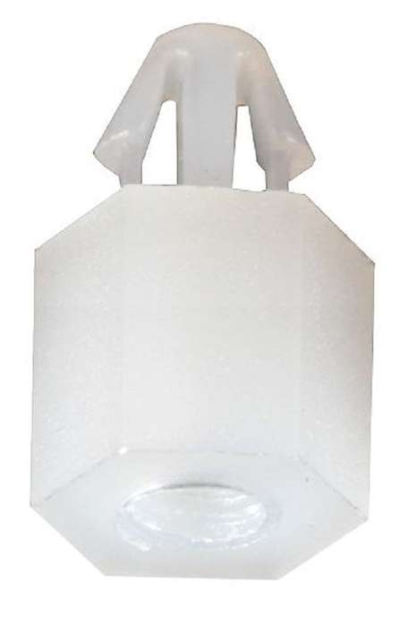 Duratool D01465PCB Spacer Support, Lock-In Support, Nylon 6.6, 7mm x 2.9mm