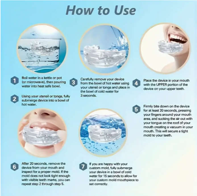 Comfort-Fit Anti-Snore Adjustable Mouthpiece