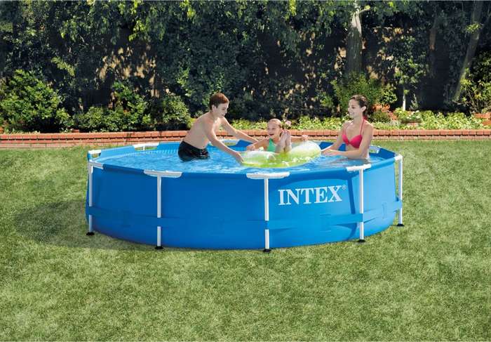 4m INTEX Pool - Metal Frame - With Pump