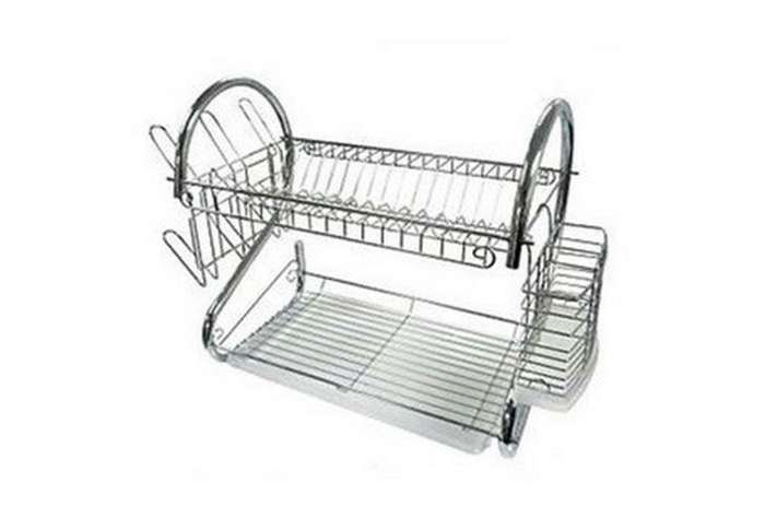 Kitchen Two-Tier Stainless Steel Dish Rack(REFURBISHED)