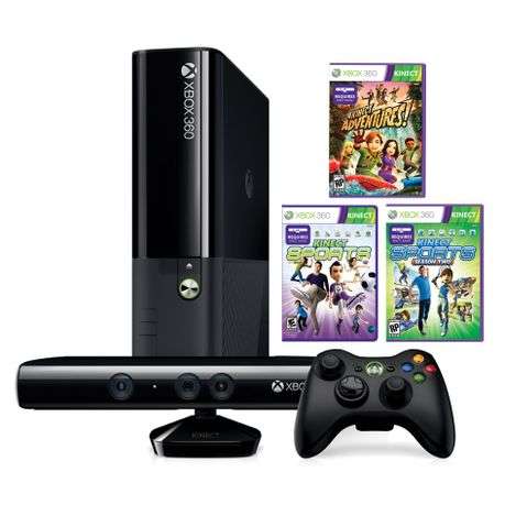 XBOX 360 500GB Console With Kinect and 3 Games
