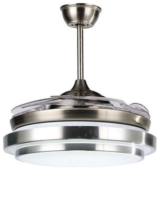 Remote control ceiling fan with dual colour