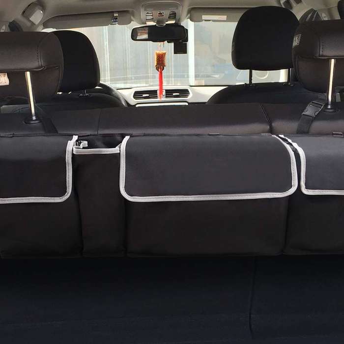 High Capacity Seat Back Bag Universal Multiuse Car Trunk Organizer