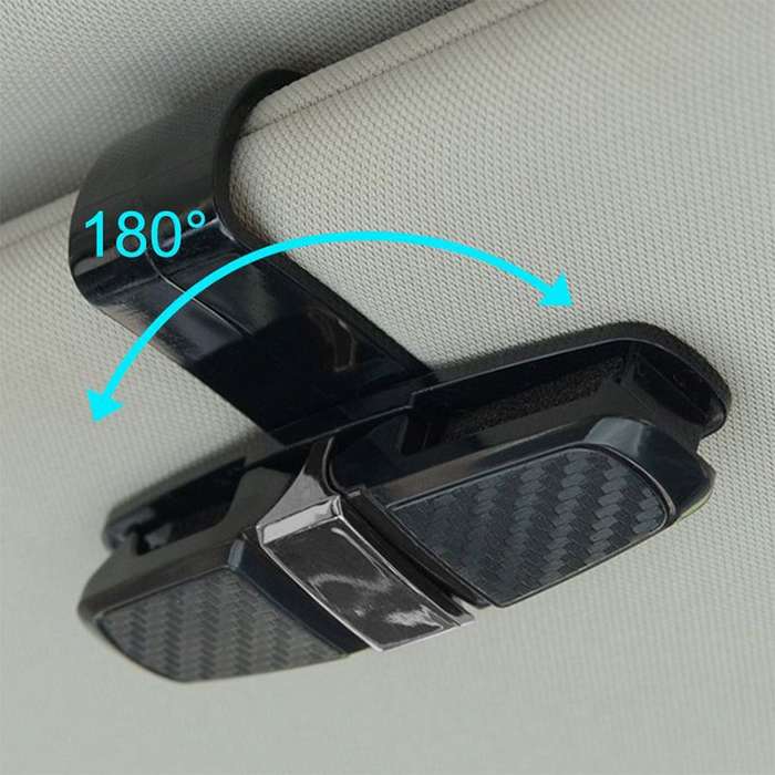 DHAO-Glasses Holders for Car Sun Visor Glasses Mount with Ticket Card Clip