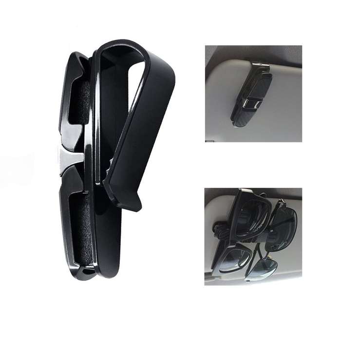 DHAO-Glasses Holders for Car Sun Visor Glasses Mount with Ticket Card Clip