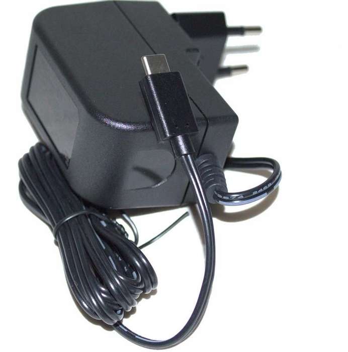 Raspberry Pi 4 Model B PSU, USB-C, 5.1V, 3A, UK/EU Plugs, Black