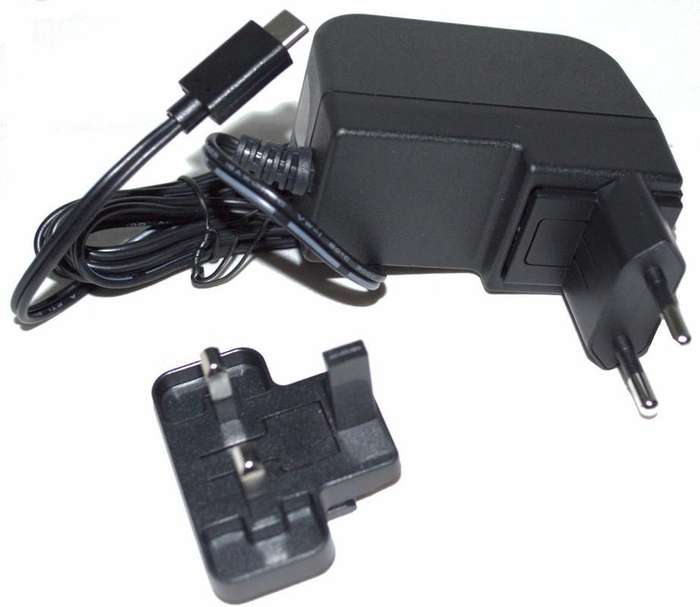 Raspberry Pi 4 Model B PSU, USB-C, 5.1V, 3A, UK/EU Plugs, Black