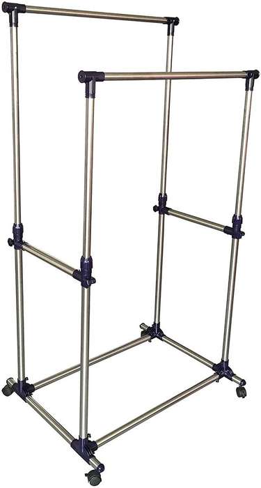 Double Pole Clothing Rail
