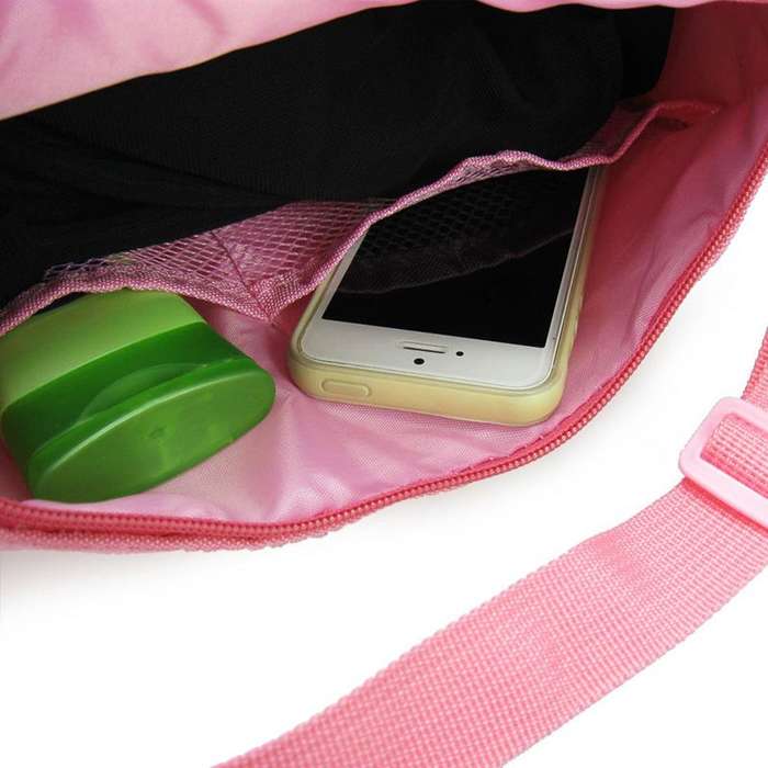Girl Kids Dance Ballet Swim Bag Backpack Embroidered Tote - Pink