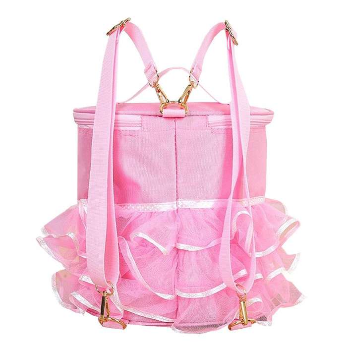 DHAO - Girl Kids Ballet Dance Backpack Tutu Lace Dress Shortage Bag
