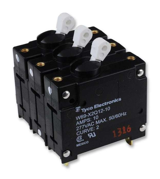 Eaton, Circuit Breaker, Hydromagnetic, 1P, 250V, 50A