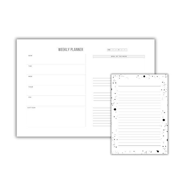 Weekly To Do List Notepad with Weekly Desk Planner A3 A5 Combo Undated Wire Bound Minimalist Desi...