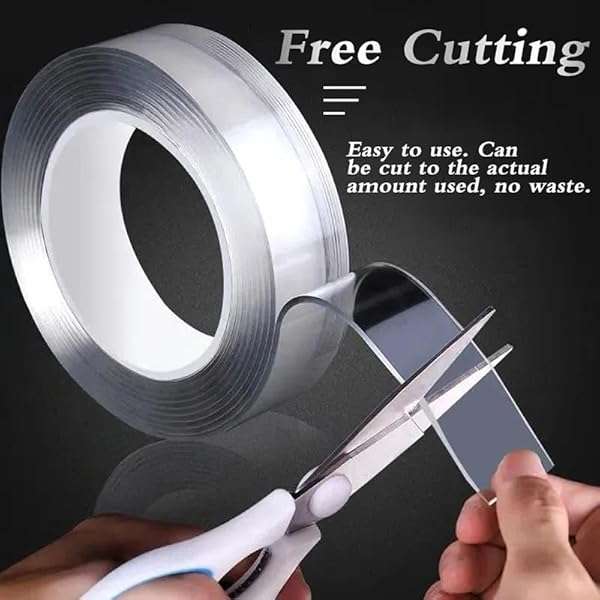 UUNAME 2PACK 2MM THICKNESS 30MM WIDE 3 M LENGTH NANO TAPE DOUBLE SIDED TAPE HEAVY DUTY TAPE TRANS...