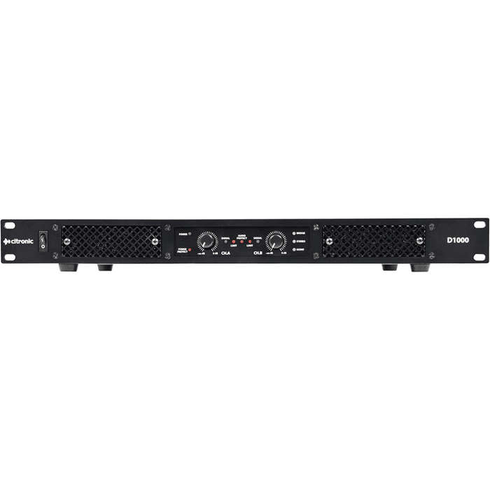 Citronic - D1000 1U 19In Class-D Amplifier 2 X 500Wrms