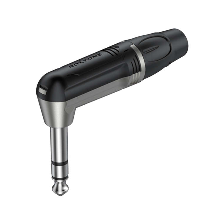 Roxtone - Roxtonw - R/A 6.3Mm Jack Stereo Nickel Plated Shell