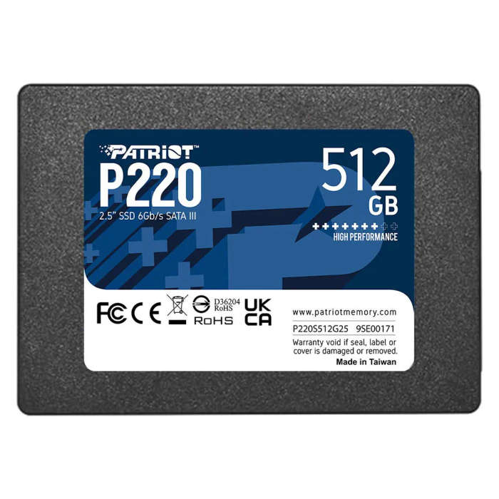 Patriot P210 512GB SSD 2.5'' 6Gb/s SATA 3 Solid State Drive