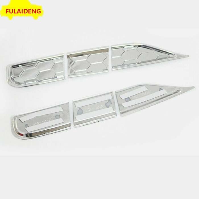 6pc For Jeep Grand Cherokee 2014-2020 Chrome Front Headlight Cleaner Washer Trim