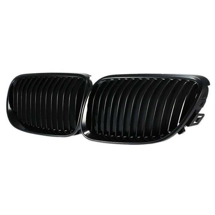 2X/Set Front Grille Shiny Black Fit for BMW E92 E93 10-15 Facelift Mesh Grill