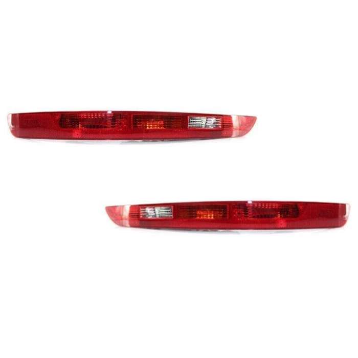 2x Car Rear Bumper Reflector Lights W/5 Bulbs For Audi Q5 2009-2017 US Version