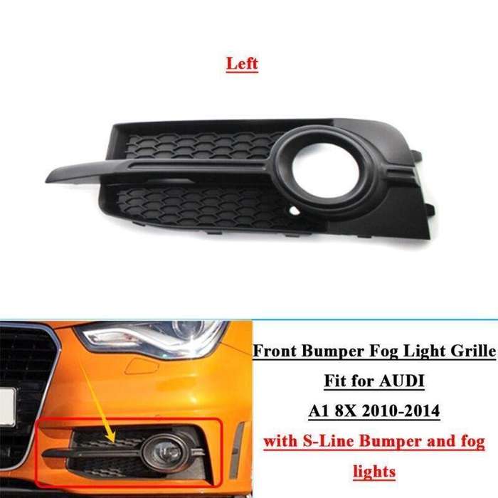 Honeycomb Front Bumper Fog Light Grille Grill For AUDI A1 8X S-Line 10-14 Left