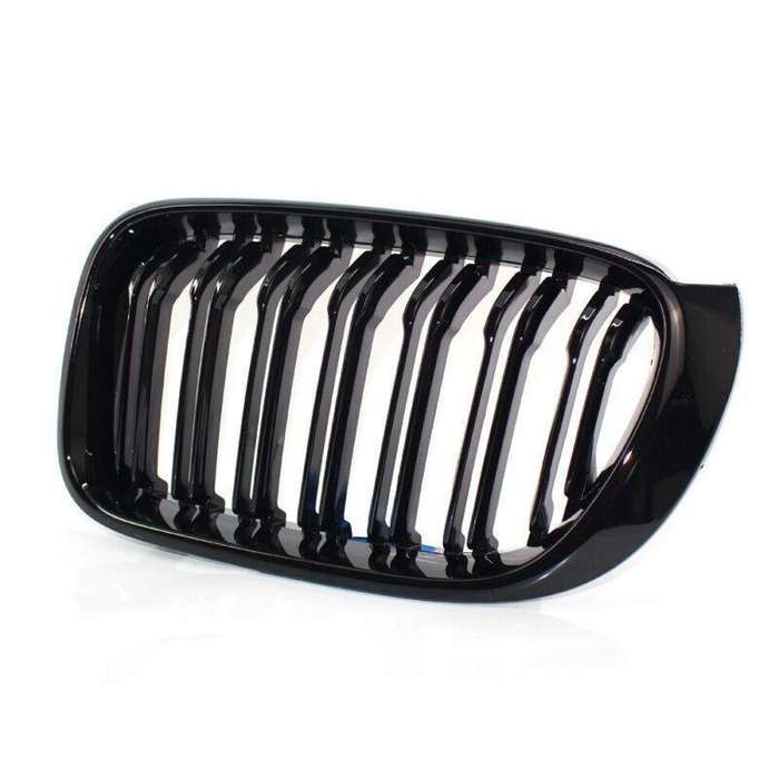 GLOSS BLACK Front Hood Grille Fit FOR BMW F25LCI X3 F26 X4 15-17 Twin Line