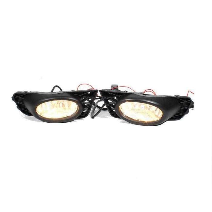 Front Bumper Fog Lights Lamp Black Cover For Honda Civic 4DOOR 2009-2011 Pair