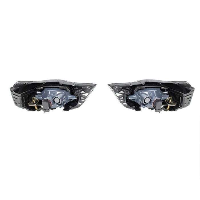 Front Bumper Fog Lights Lamp Black Cover For Honda Civic 4DOOR 2009-2011 Pair