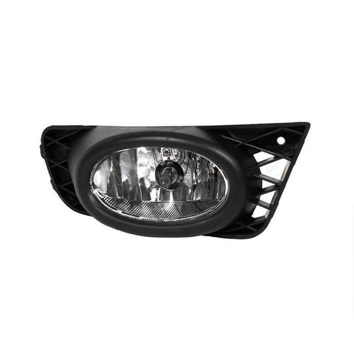Front Bumper Fog Lights Lamp Black Cover For Honda Civic 4DOOR 2009-2011 Pair