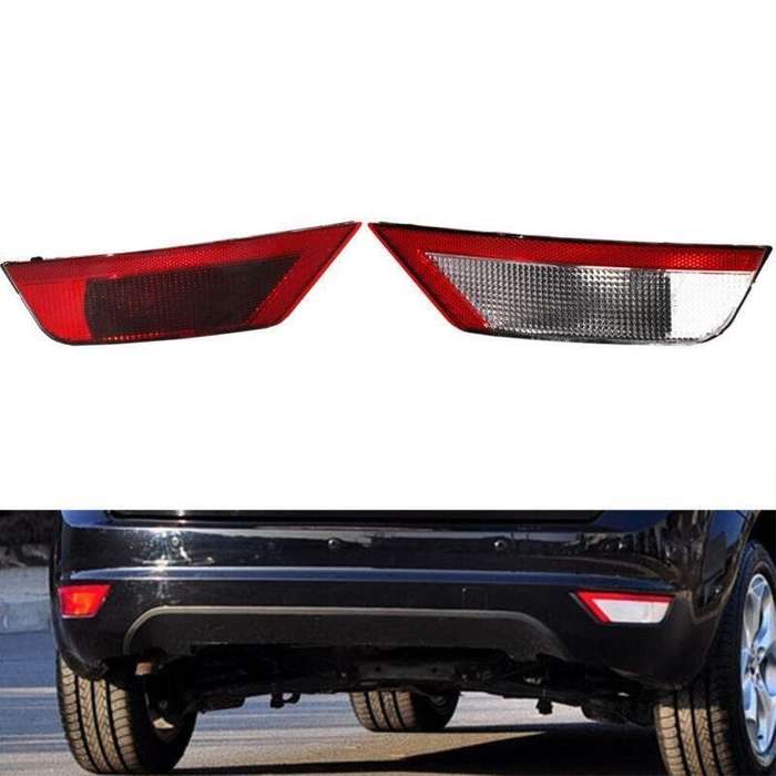 Pair Rear Bumper Stop Lamp Light Reflector For Ford Focus MK2 2008-2012