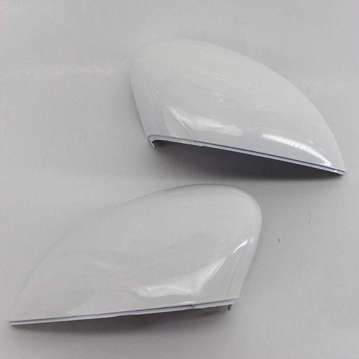 White Look Wing Door Rearview Mirror Cover Fit for Ford Fiesta MK7 09-2015