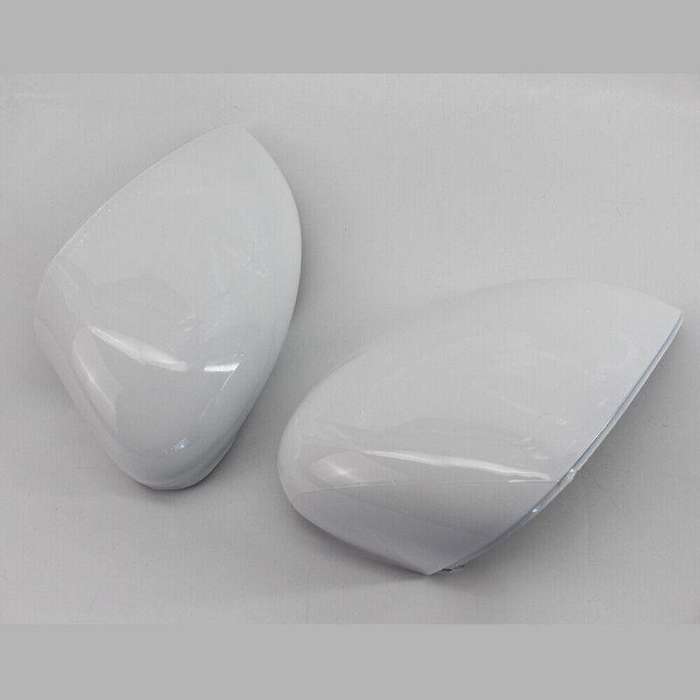 White Look Wing Door Rearview Mirror Cover Fit for Ford Fiesta MK7 09-2015