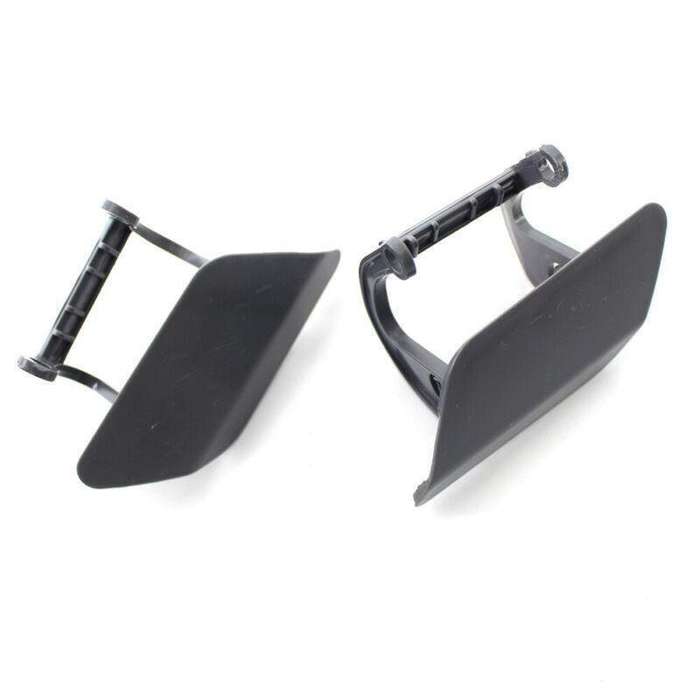 Pair Front Bumper Headlight Washer Cover Cap For BMW 7 Series F01 F02 2013-2015