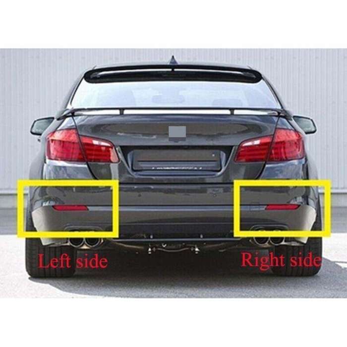 For BMW 5 Series F10/18 2010-2013 1 Pair Rear Bumper Reflector Light Brake Lamp
