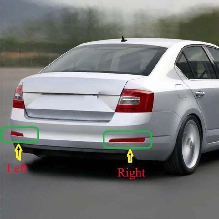 For Skoda Octavia A7 Sedan 2013-17 1 Pair Rear Bumper Reflector Light Brake Lamp