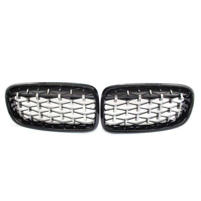 Diamond Meteor Front Upper Grille Fits For BMW 3 Series F30 F31 320i 320d Black