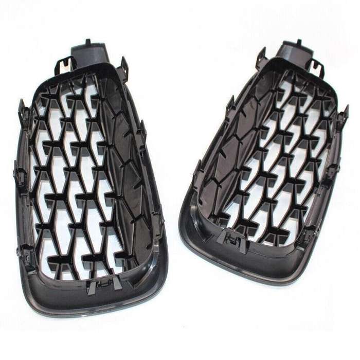 Diamond Meteor Front Upper Grille Fits For BMW 3 Series F30 F31 320i 320d Black