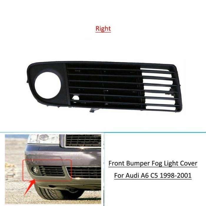 Front Lower Bumper Fog Light Cover Grille For Audi A6 C5 1998-2002 Right Side