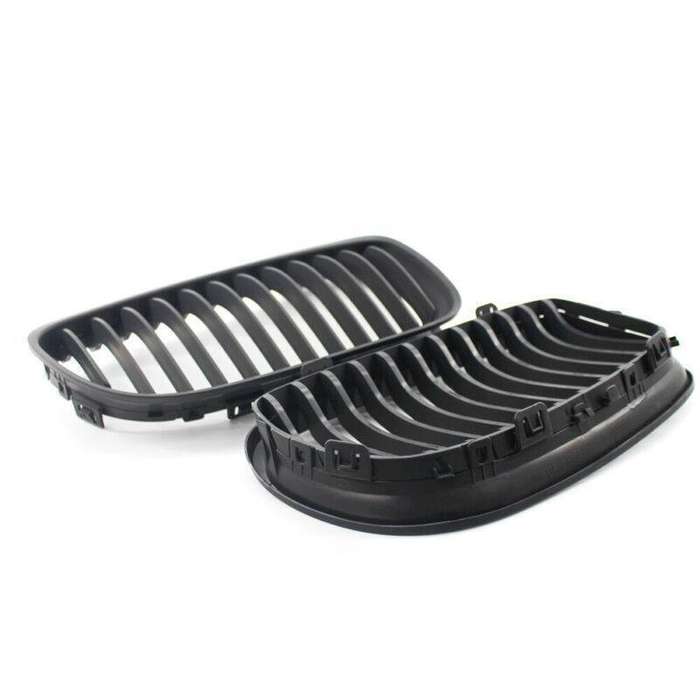 2X/Set Car Front Grille Matte Black fit for BMW 3 Series E90 09-11 10 Mesh Grill