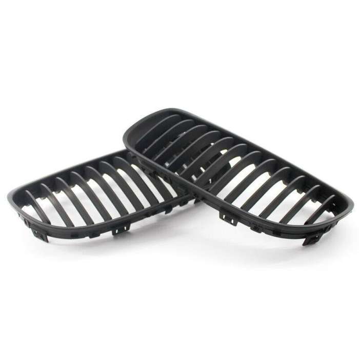 2X/Set Car Front Grille Matte Black fit for BMW 3 Series E90 09-11 10 Mesh Grill