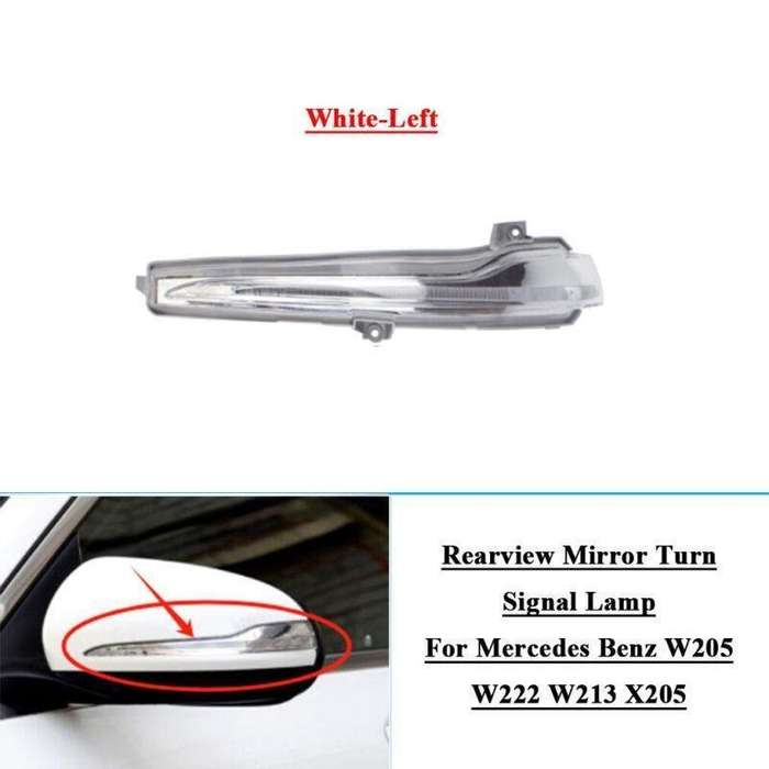 Rearview Mirror Turn Signal Lamp For Mercedes Benz W205 W222 W213 Left White