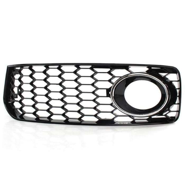 For 08-12 AUDI A5 S-Line S5 HONEYCOMB FRONT BUMPER FOG LIGHT GRILLE COVER CHROME